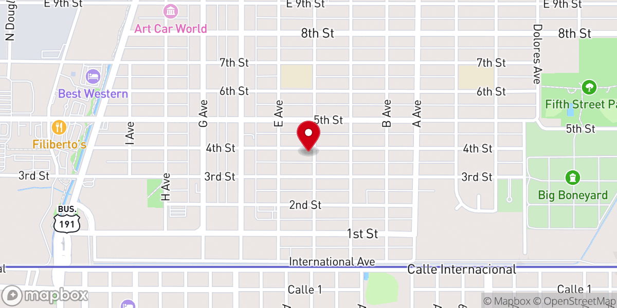 Map showing location of Ministerios Amistad Douglas IBS