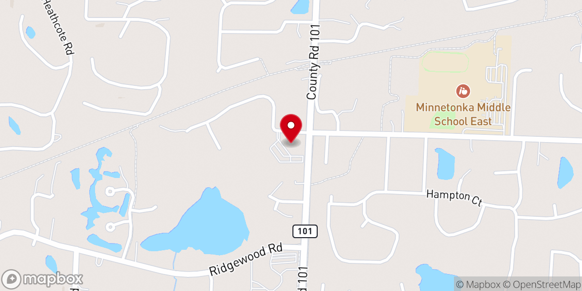 Map showing location of Minnetonka United Methodist