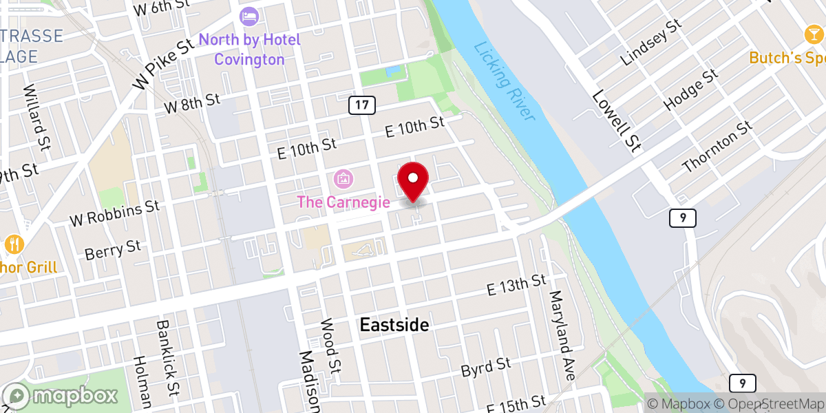 Map showing location of Miracle Temple Community Church