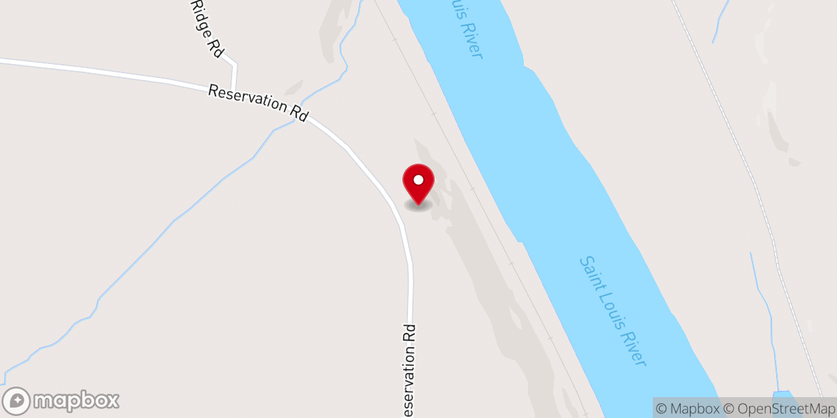 Map showing location of Mission Holy Family