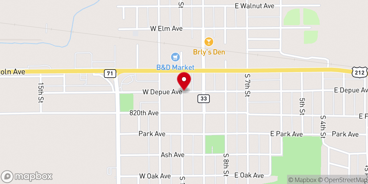 Map showing location of MN Wedding Services