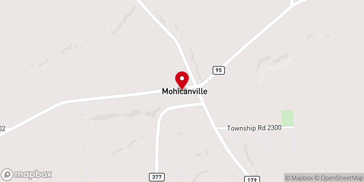 Map showing location of Mohicanville Community Church