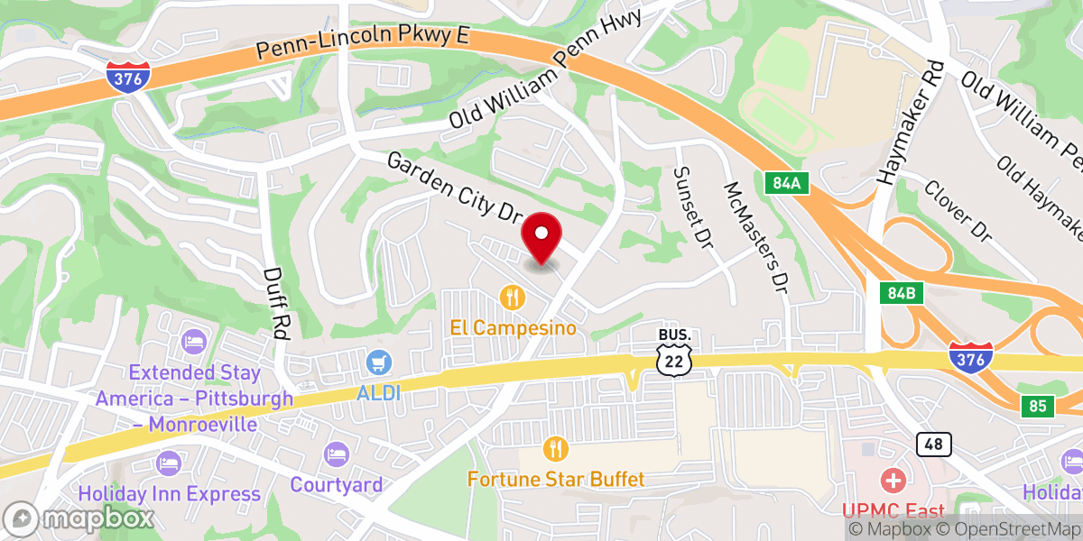 Map showing location of Monroeville United Methodist