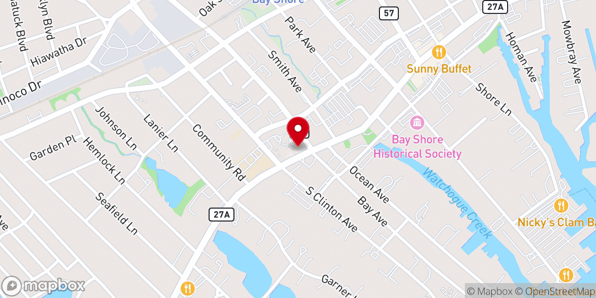 Map showing location of Monsignor Patrick Hall