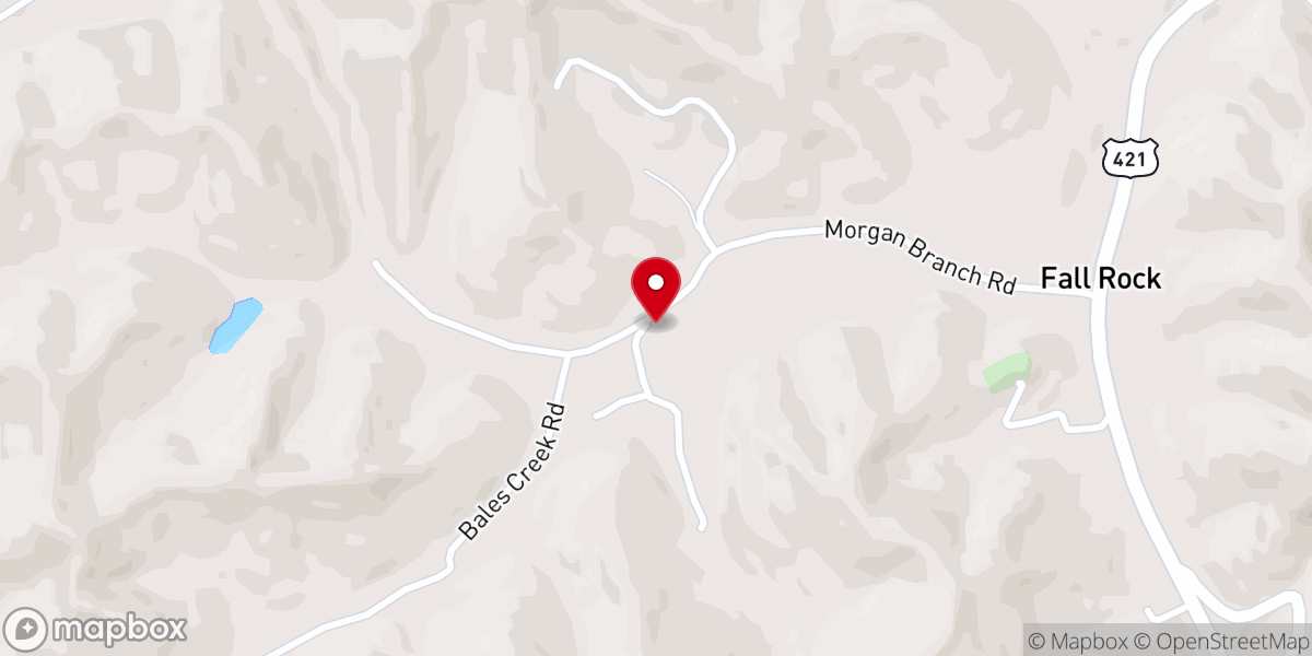 Map showing location of Morgan Branch Pentecostal Church
