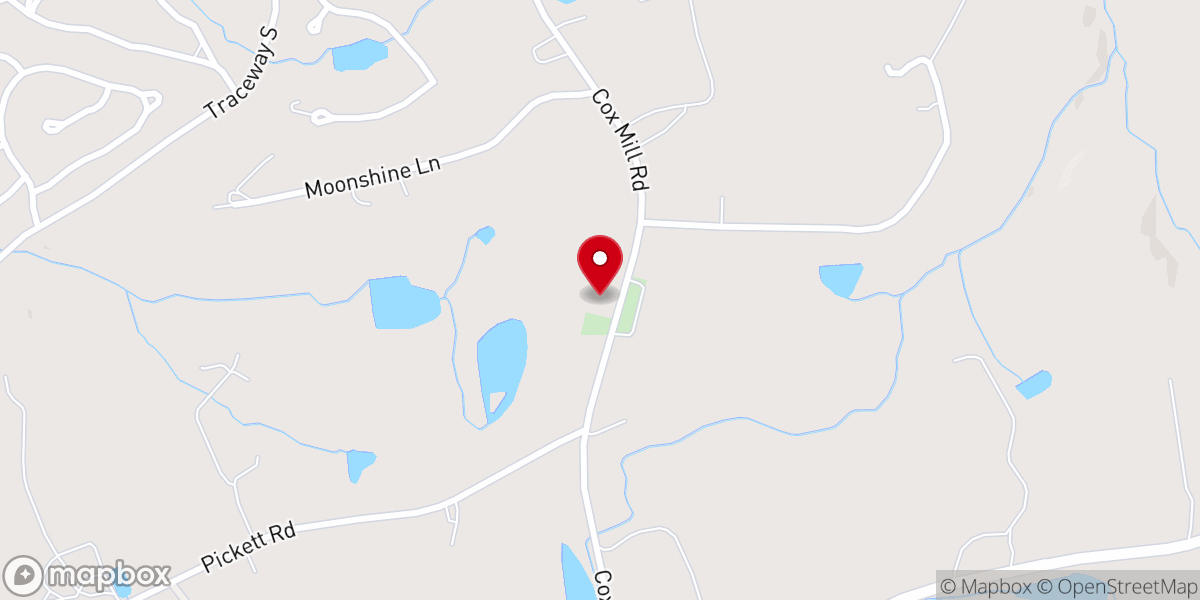 Map showing location of Morris Chapel United Methodist