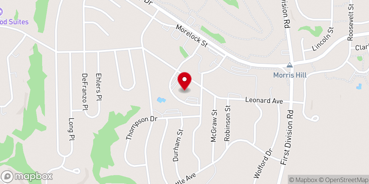 Map showing location of Morris Hill Chapel
