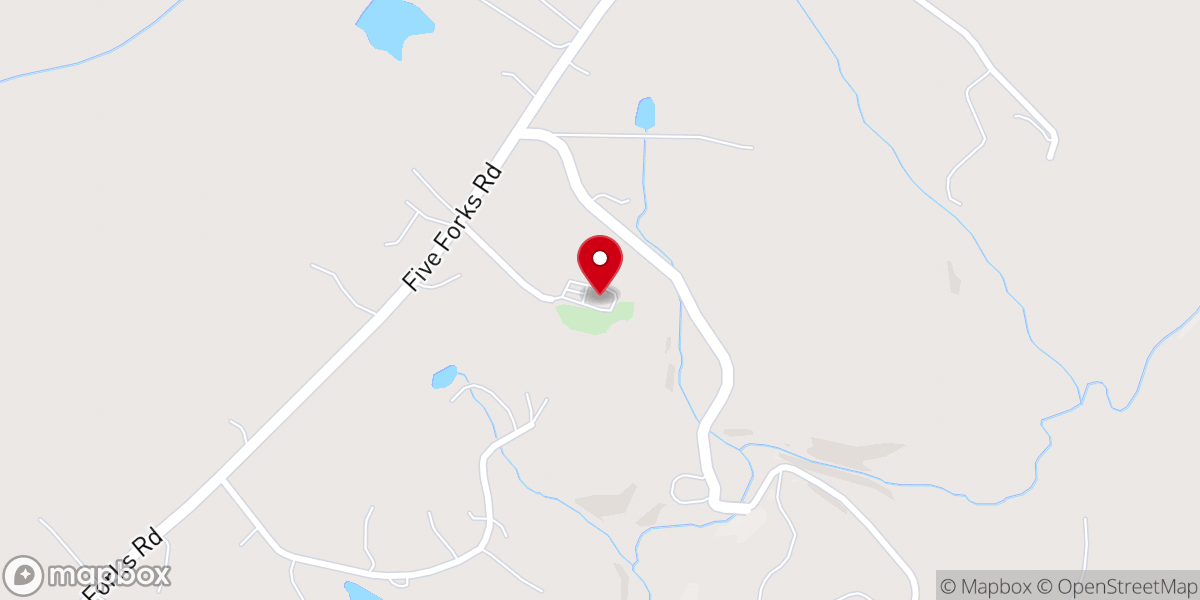 Map showing location of Mount Able Baptist Church