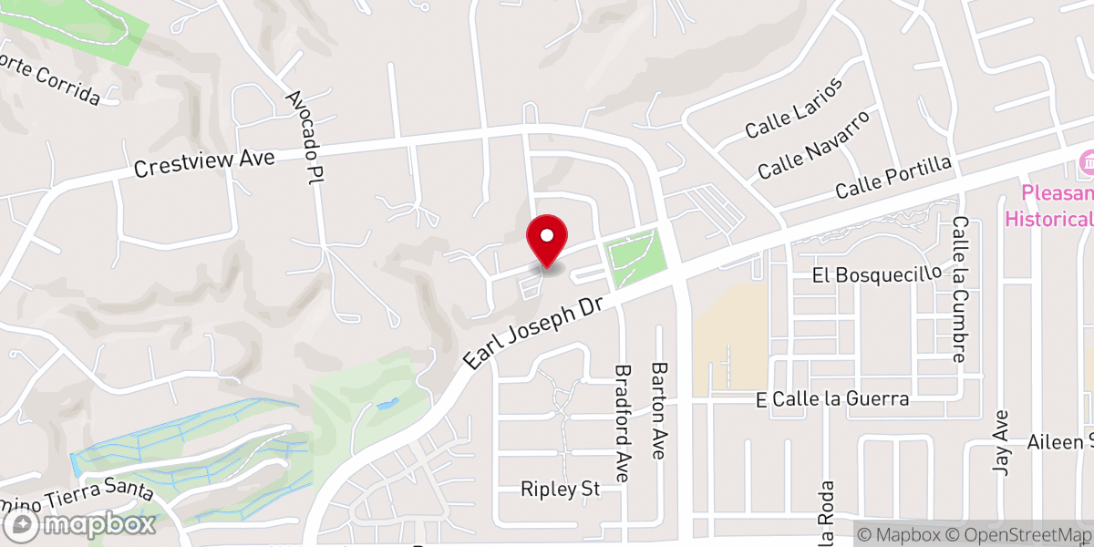 Map showing location of Mount Cross Lutheran Church