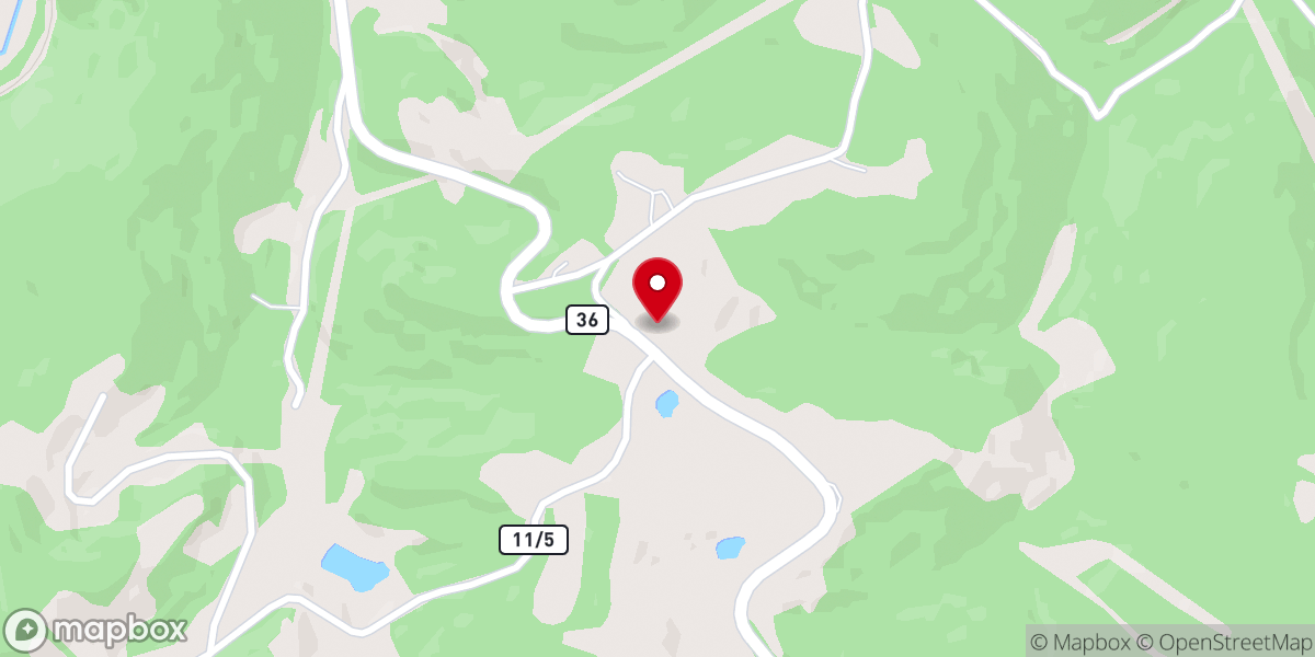 Map showing location of Mount Hebron Church