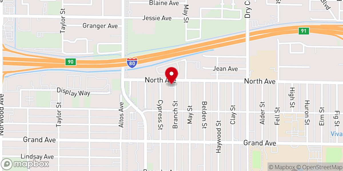 Map showing location of Mount Hermon Baptist Church