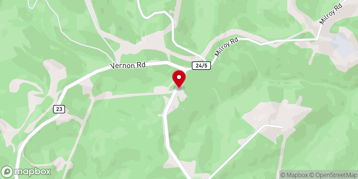Map showing location of Mount Nebo Church