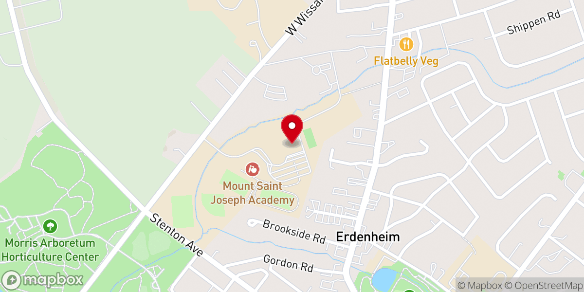 Map showing location of Mount Saint Josephs Convent Church