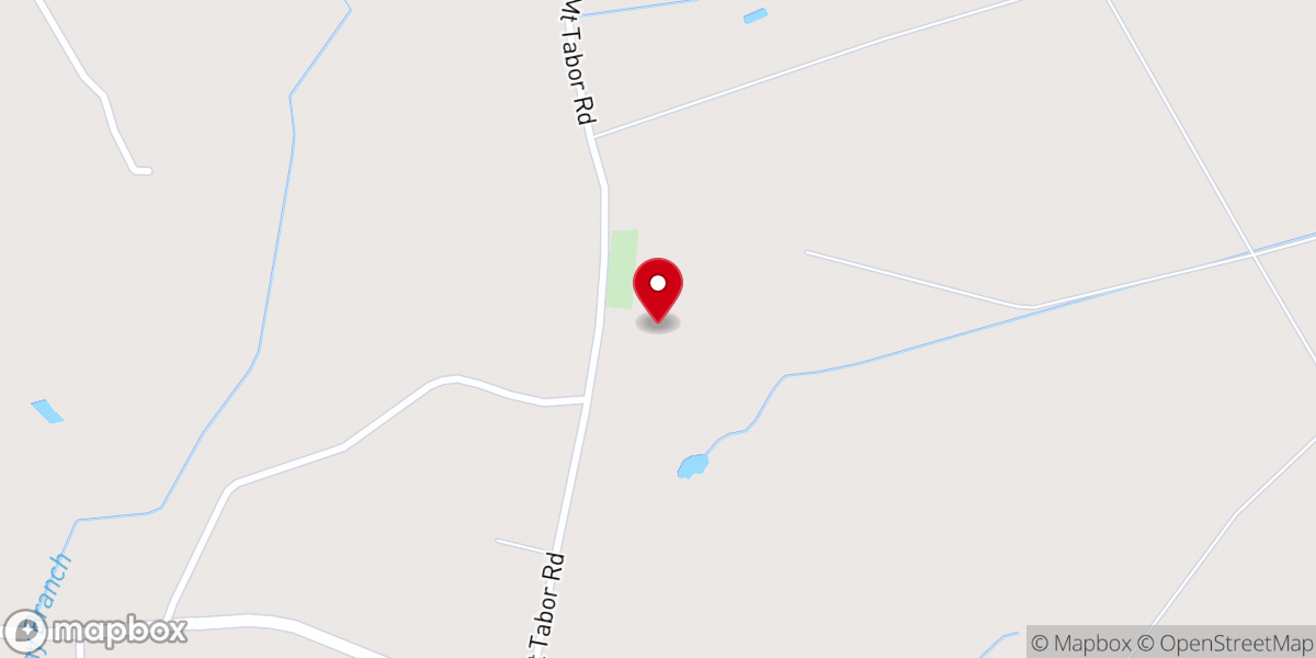 Map showing location of Mount Tabor Baptist Church Bowman