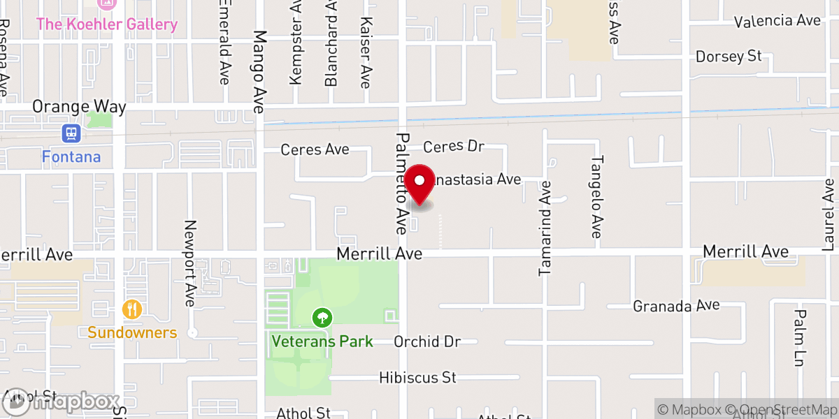 Map showing location of Mountain View Community Church