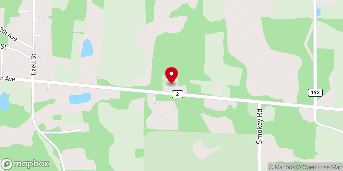 Map showing location of Mt Calvary Holinees Church