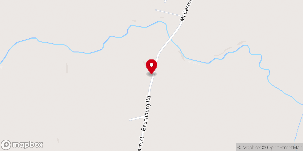 Map showing location of Mt Carmel Bible Fellowship