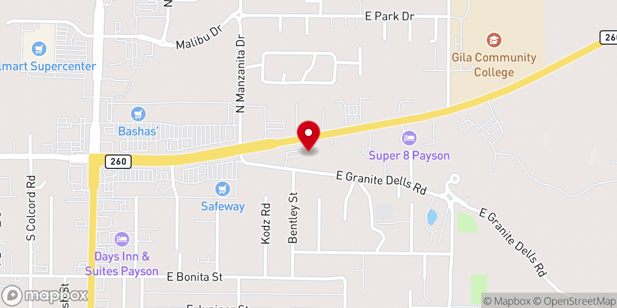 Map showing location of Mt Cross Lutheran Church