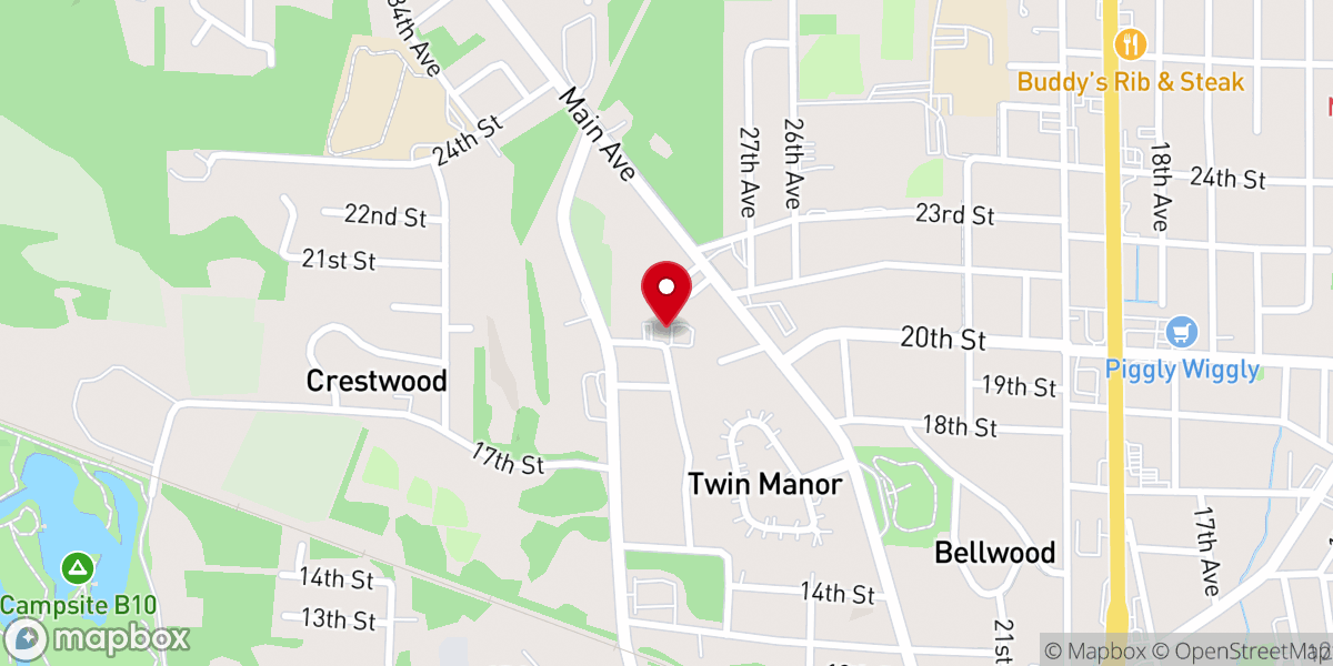 Map showing location of Mt Galilee Baptist Church