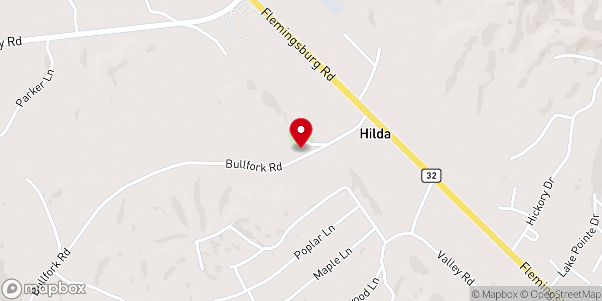 Map showing location of Mt Pisgah Christian Church