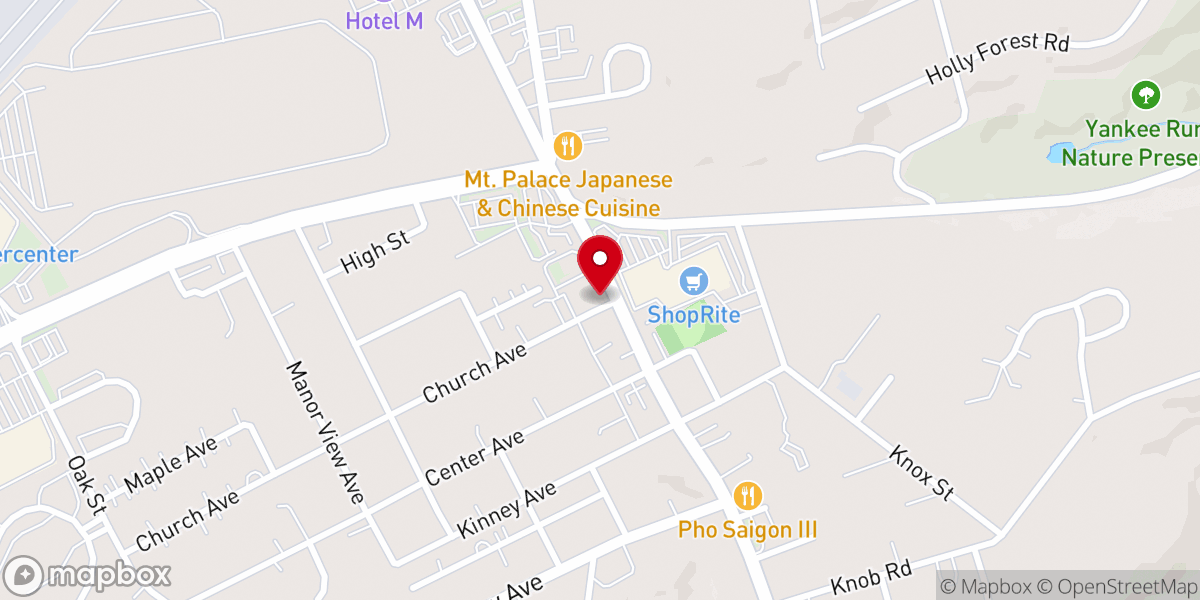 Map showing location of Mt Pocono United Methodist Church