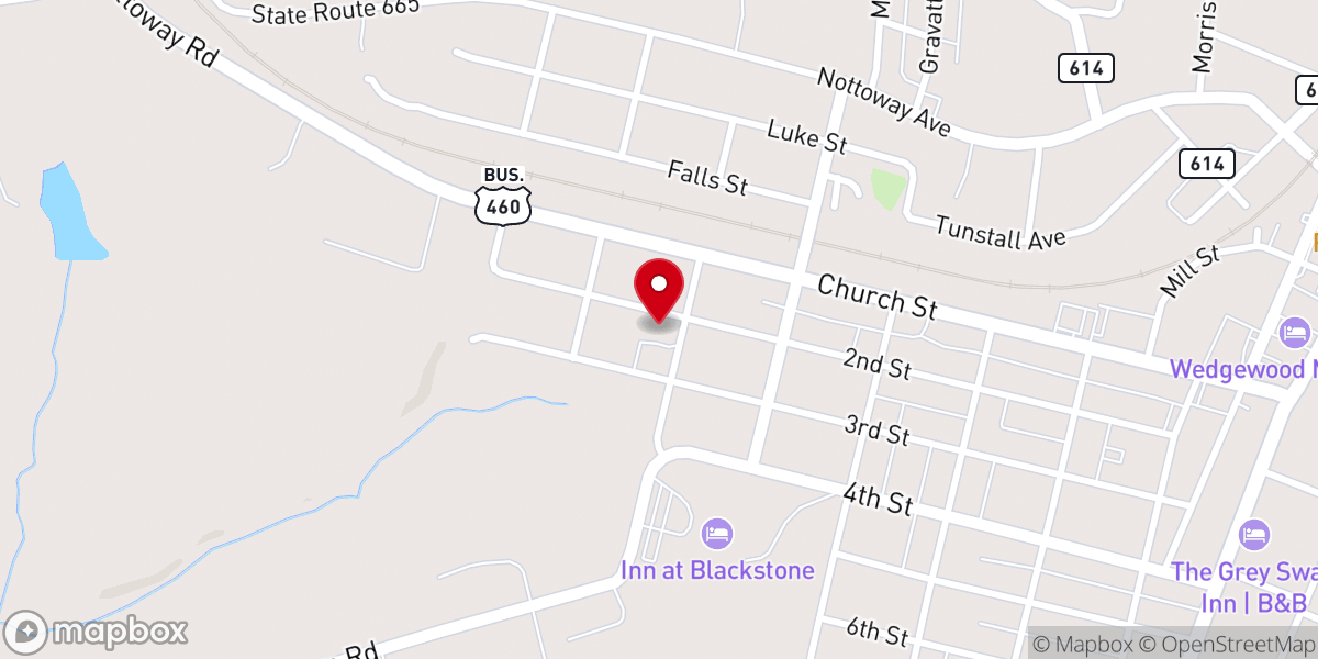 Map showing location of Mt Zion Rzua Church