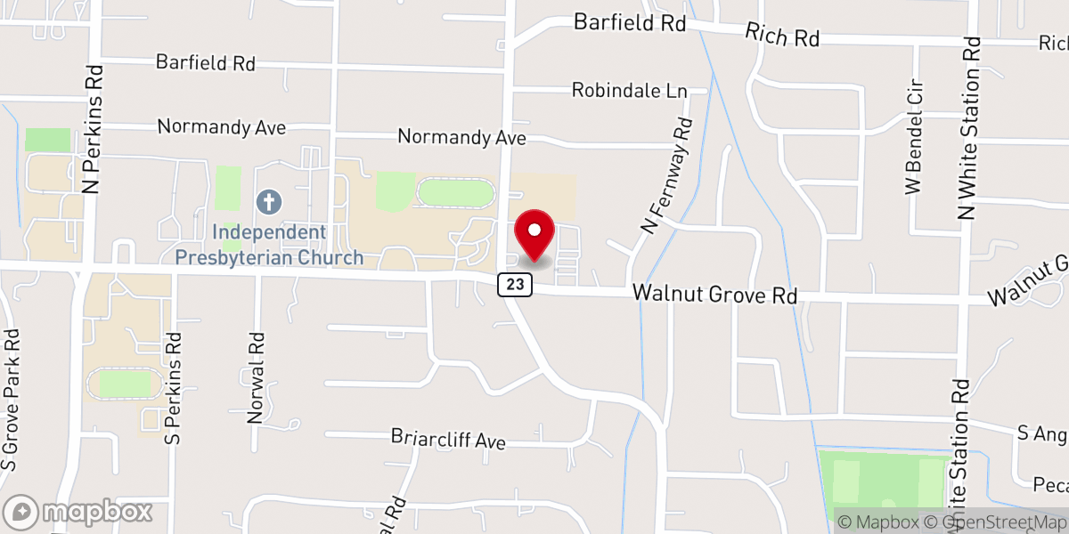 Map showing location of Mullins United Methodist Church