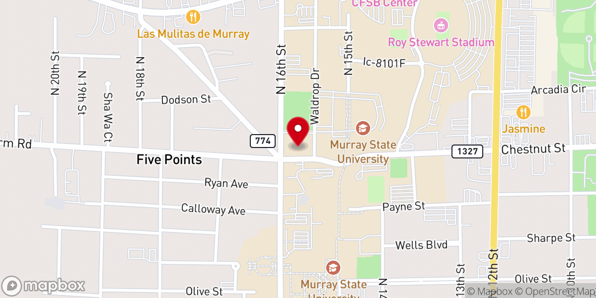 Map showing location of Murray Christian Fellowship