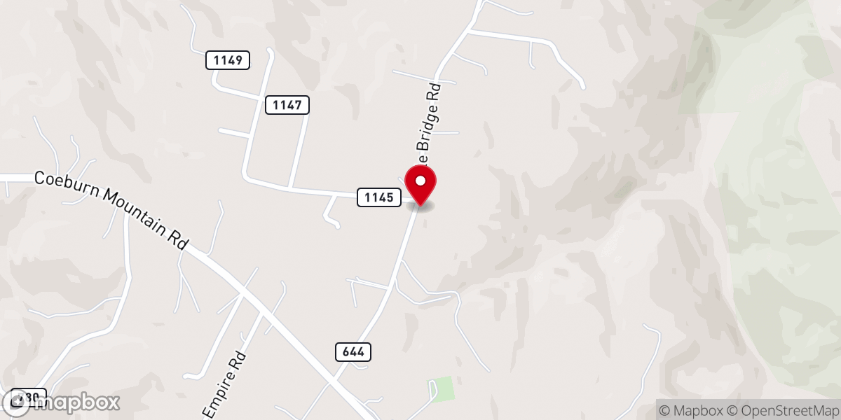 Map showing location of Nash Chapel