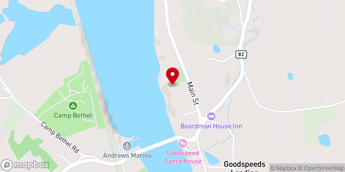 Map showing location of Nathan Hale Schoolhouse East Haddam