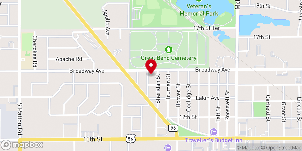Map showing location of Nazarene Church