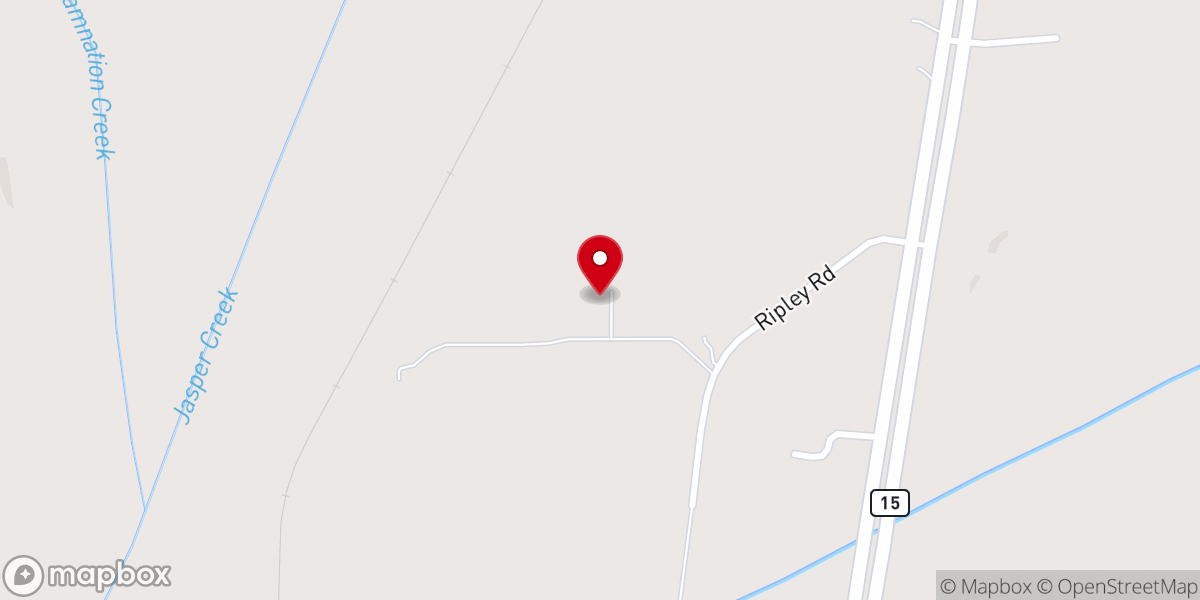Map showing location of New Albany Seventh-day Adventist Hispanic Church