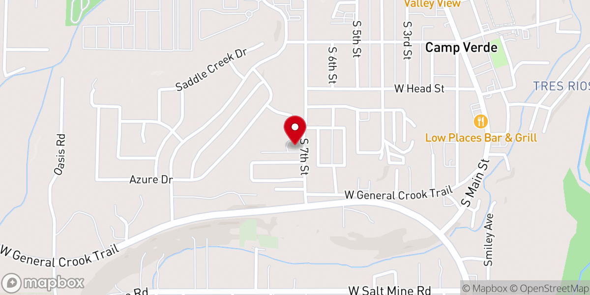 Map showing location of New Beginnings Church-Nazarene