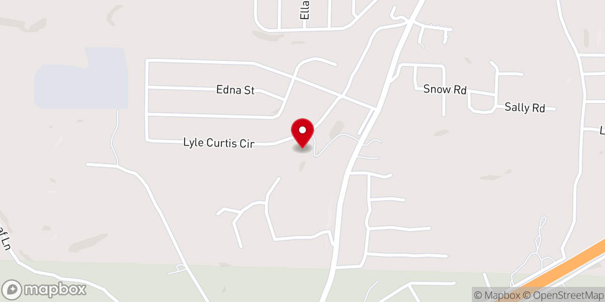 Map showing location of New Beginnings Revival Center