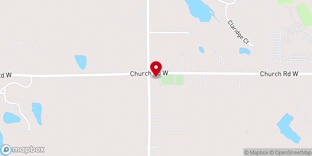 Map showing location of New Bethlehem Presbyterian Church
