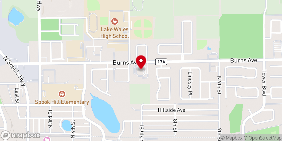 Map showing location of New Divine Church of God By Faith