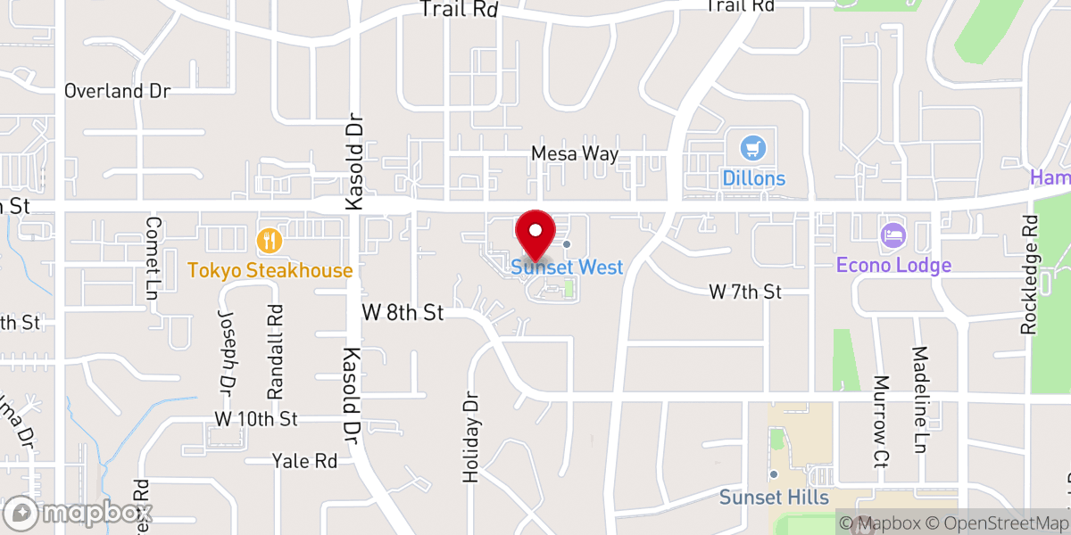 Map showing location of New Hope Recovery Ministries Association
