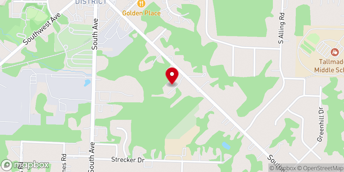Map showing location of New Hope Tallmadge