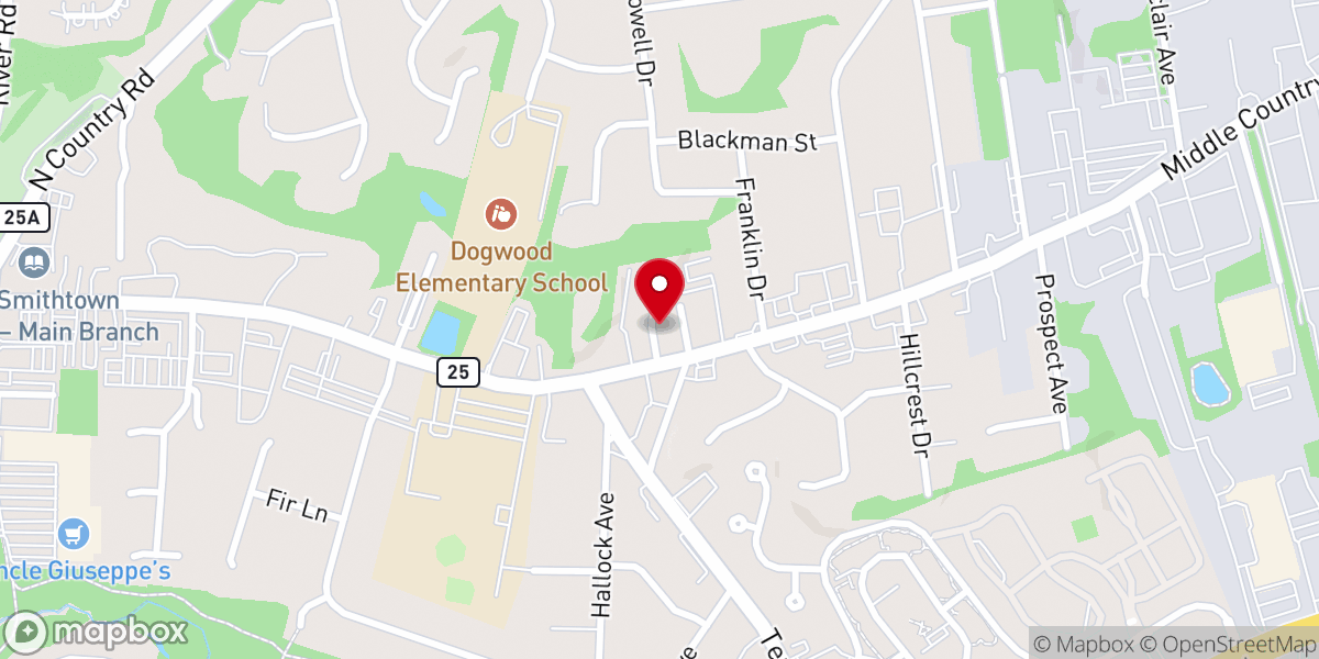 Map showing location of New Jerusalem Counseling Center