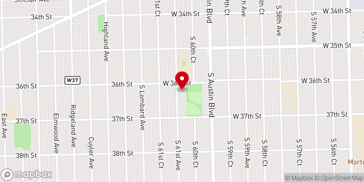 Map showing location of New Life Community Church Cicero