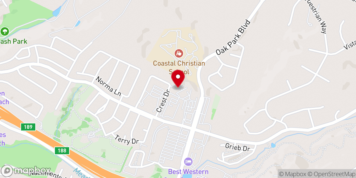 Map showing location of New Life Student Center