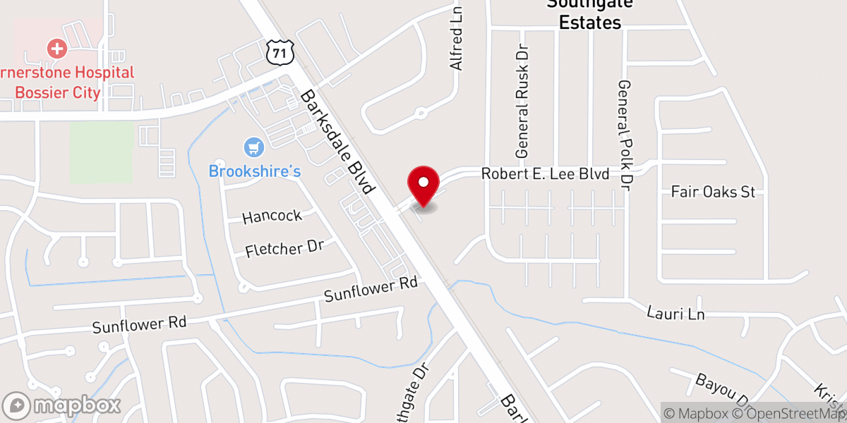 Map showing location of New Life Worship Center