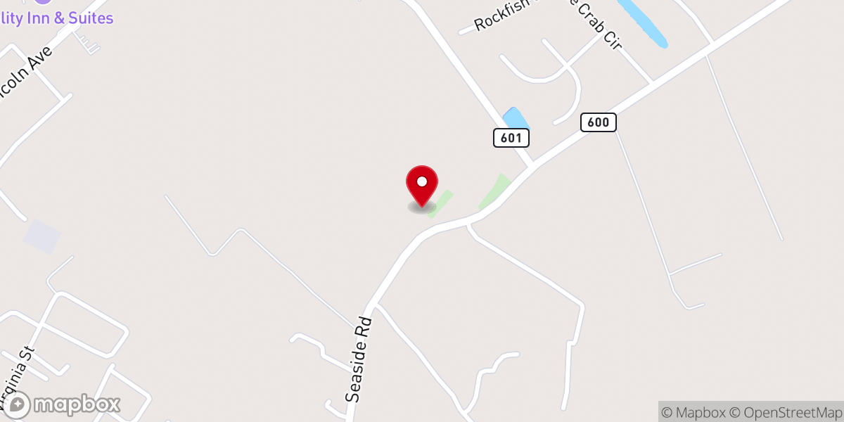 Map showing location of New Mount Calvary Baptist Church