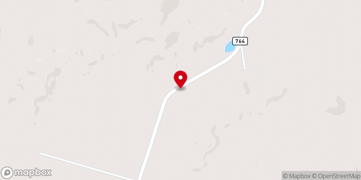 Map showing location of New Panther Creek Church