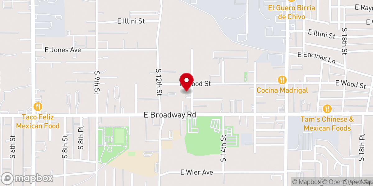 Map showing location of New Salem Missionary Baptist Church
