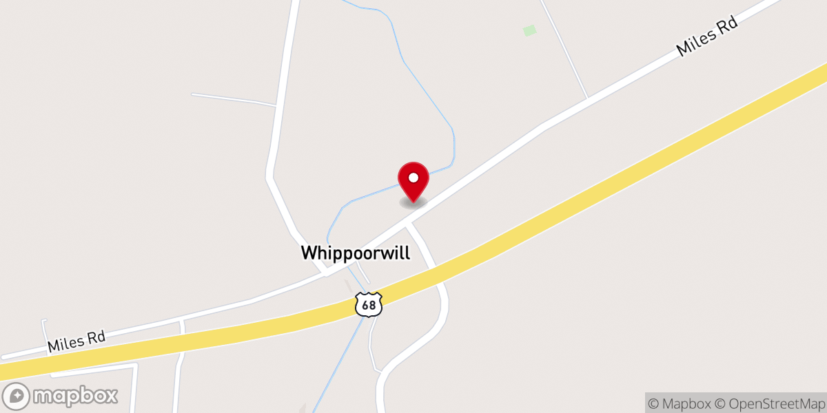 Map showing location of New Union Missionary Baptist Church