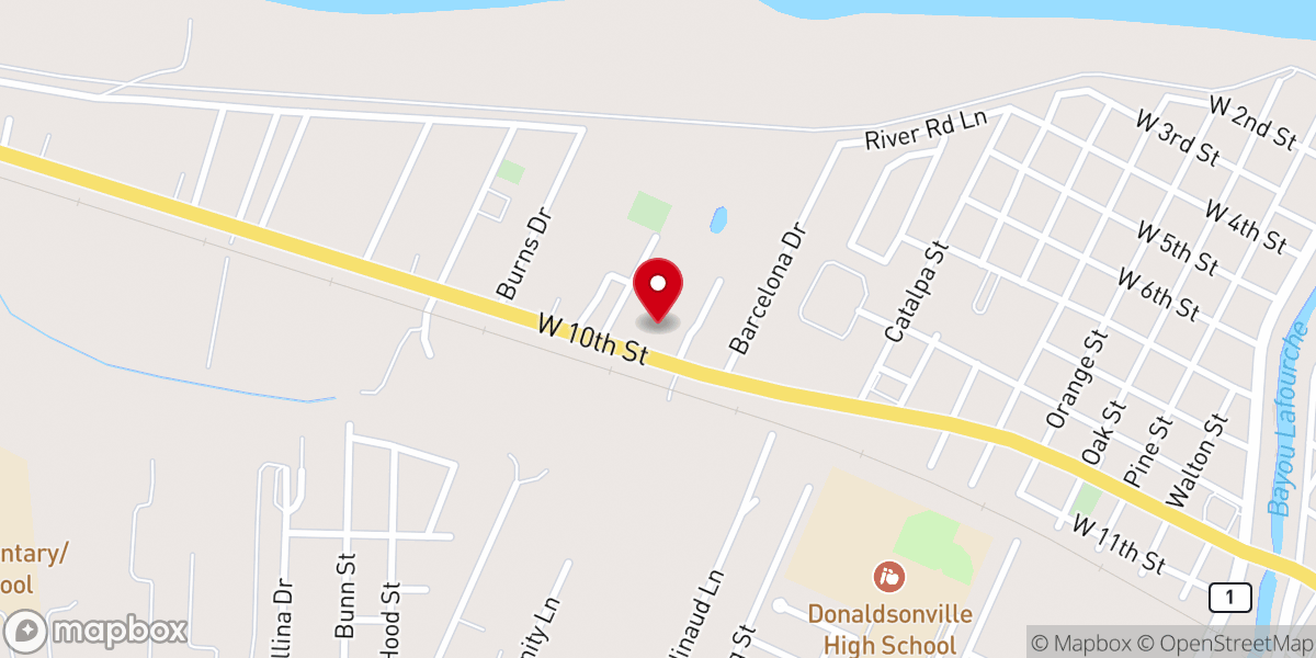 Map showing location of New Vision Outreach Ministries