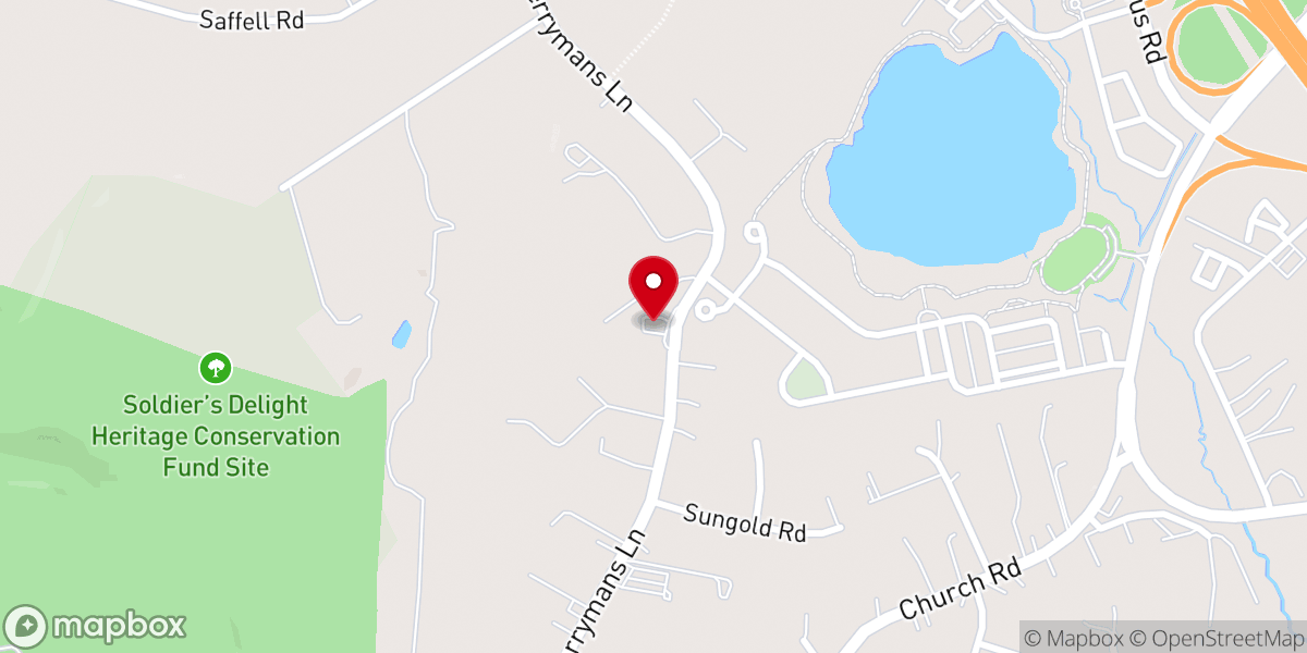 Map showing location of New Way Slavic Baptist Church