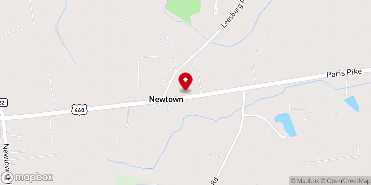Map showing location of Newtown Christian Church, DOC