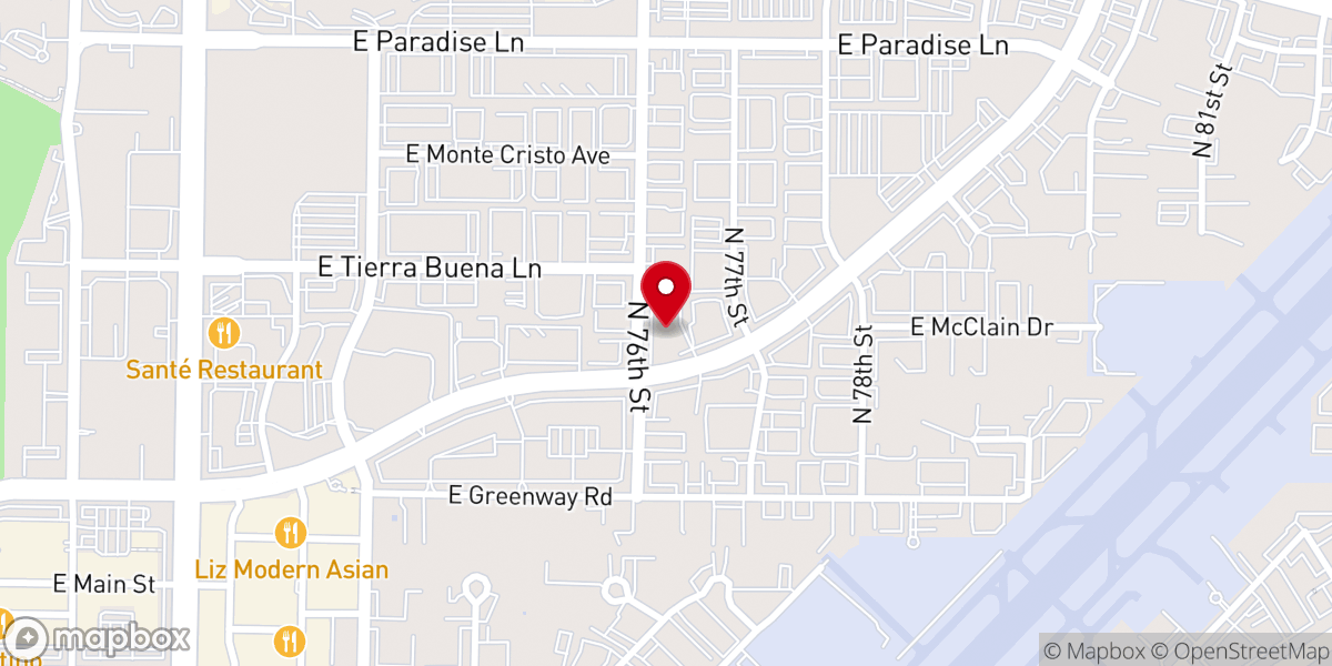 Map showing location of North Bible Church